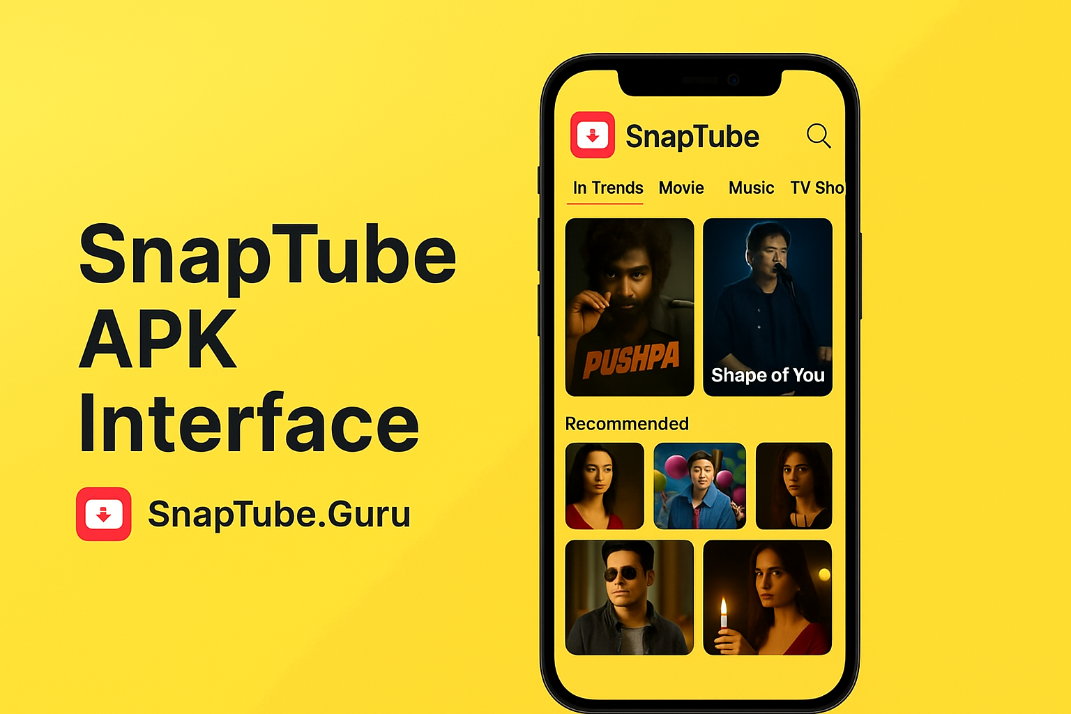 SnapTube App Interface
